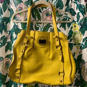 Borge Garveri for J Crew Yellow Leather Shoulder Bag